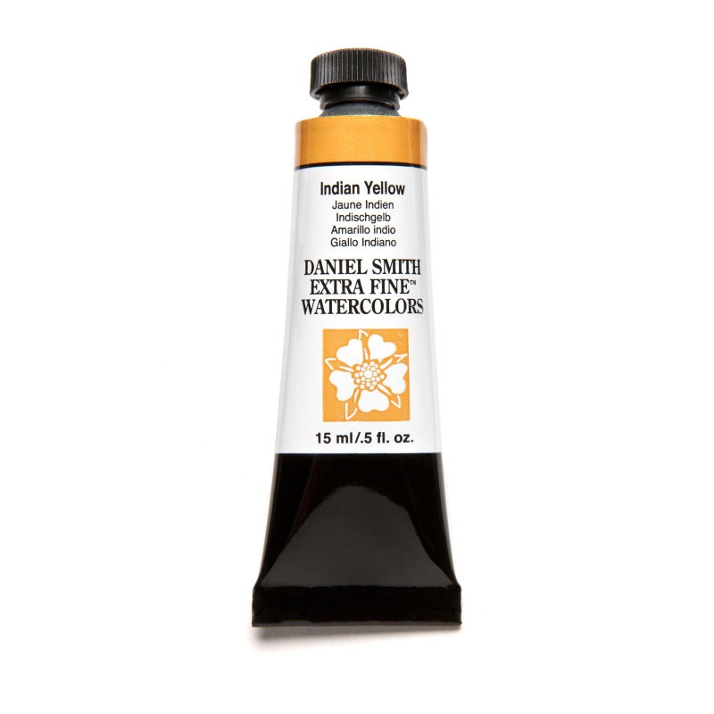 Daniel Smith Extra Fine Watercolor 15ml Paint Tube, Indian Yellow (284600045) - Image 3